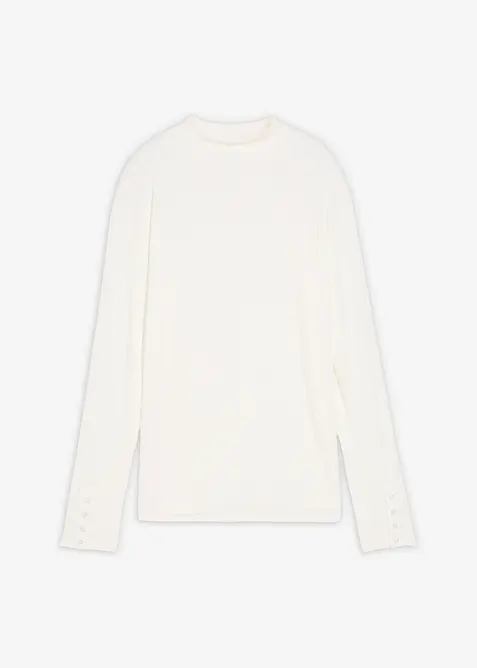 Longsleeve van geribd materiaal, bonprix