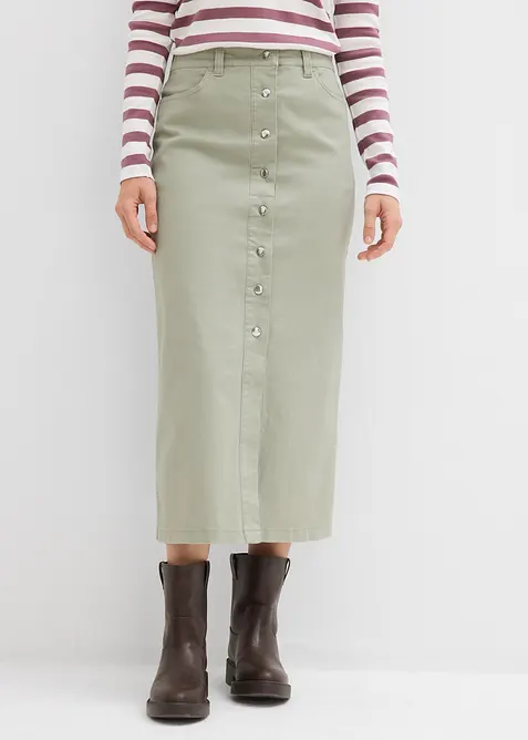 Midirok van twill, bonprix