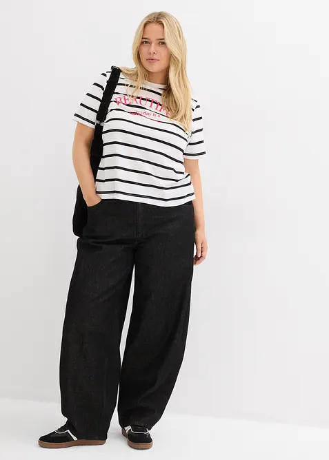 Gestreept T-shirt van puur katoen, bonprix