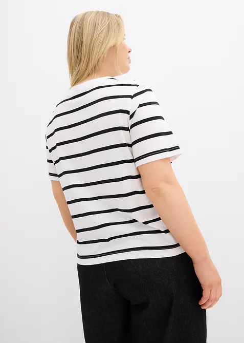 Gestreept T-shirt van puur katoen, bonprix