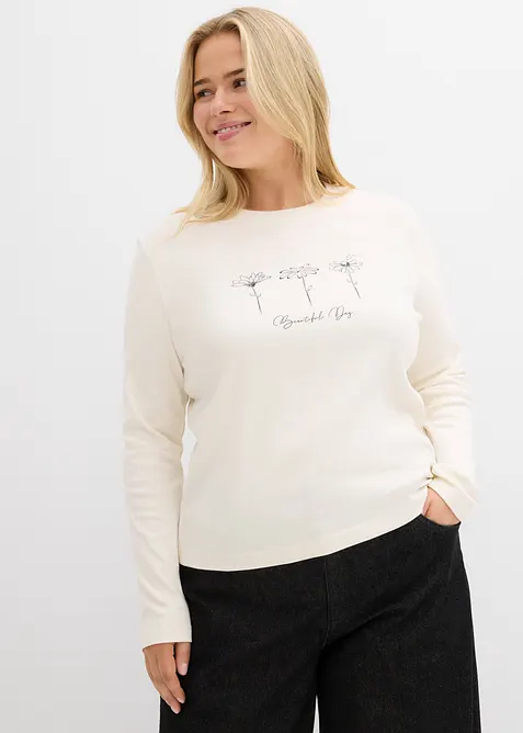 Longsleeve van katoen, bonprix