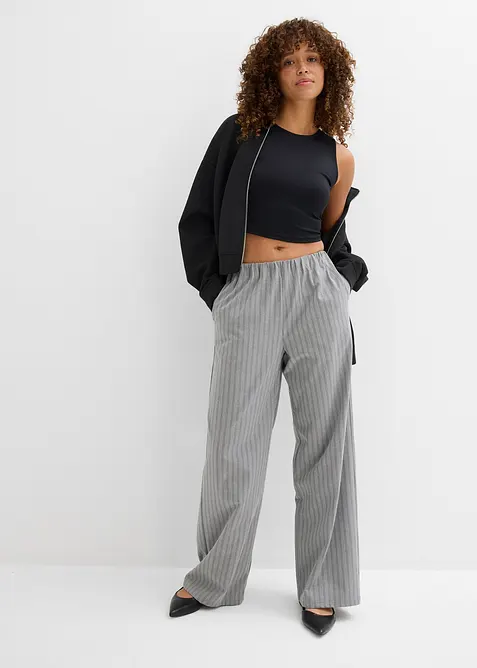 Aansluitende cropped top (set van 2), bonprix