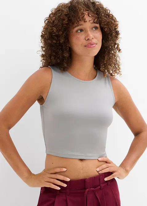 Aansluitende cropped top (set van 2), bonprix