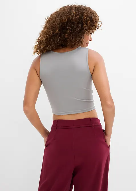 Aansluitende cropped top (set van 2), bonprix