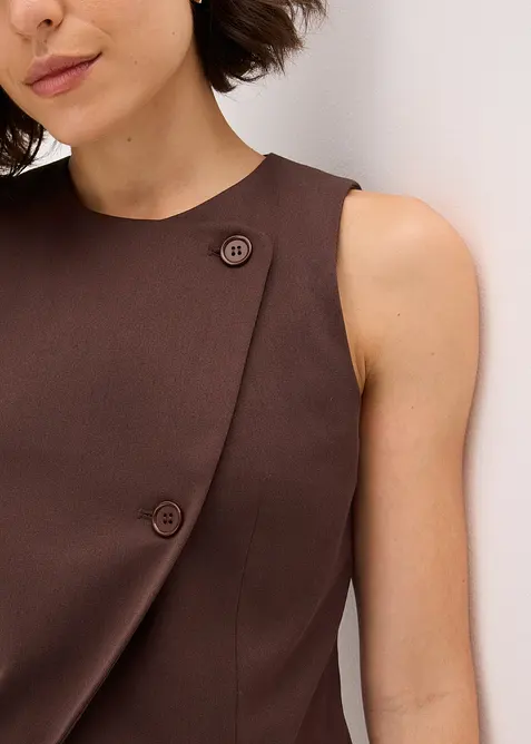 Gilet in een soepele visosemix, bonprix