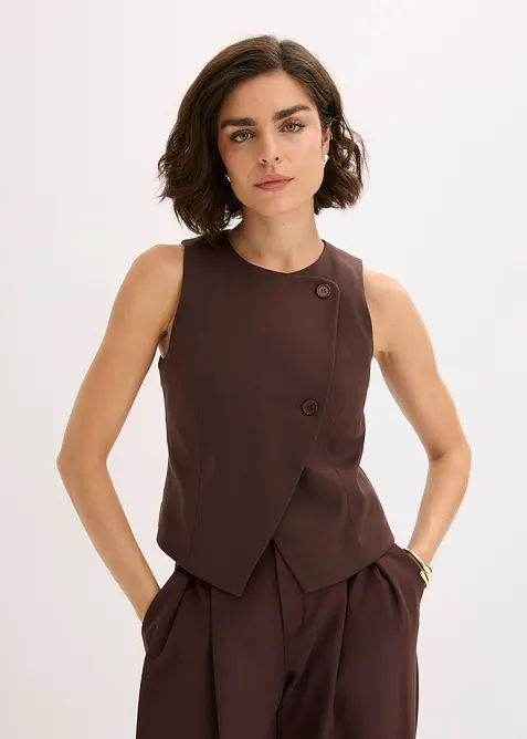 Gilet in een soepele visosemix, bonprix