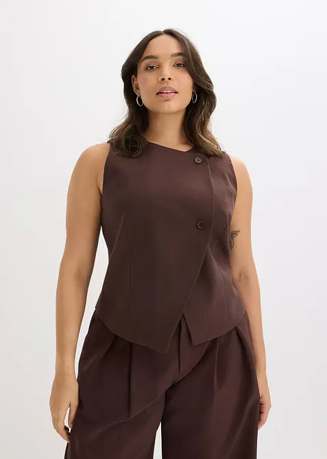 Gilet in een soepele visosemix, bonprix