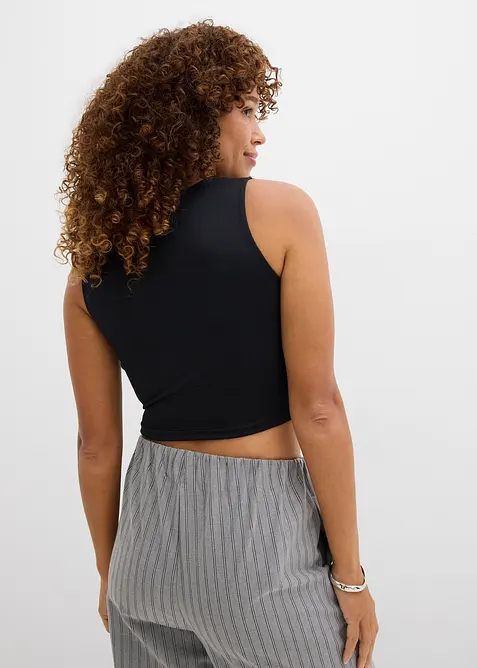Aansluitende cropped top (set van 2), bonprix