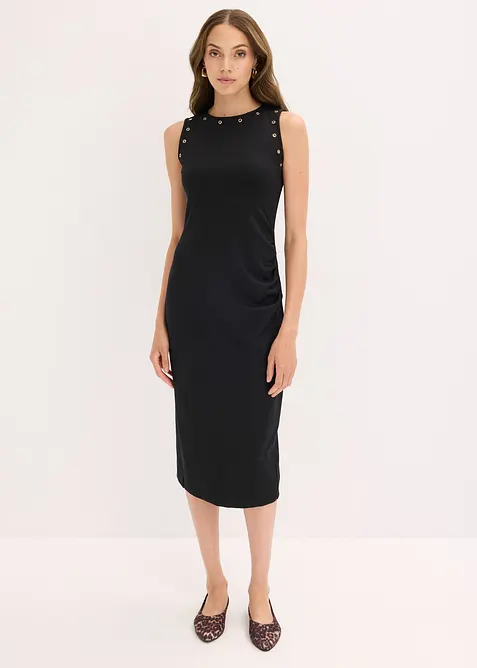 Midi jurk met studs, bonprix