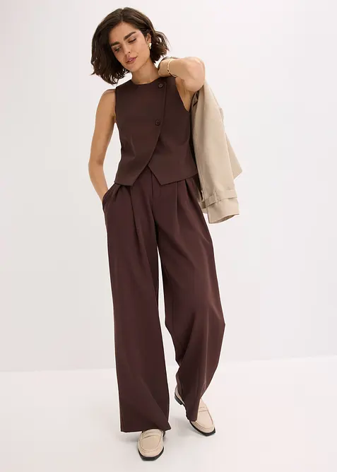 Gilet in een soepele visosemix, bonprix