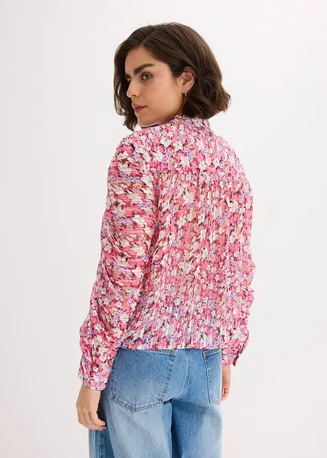 Blouse met glanseffect, bonprix