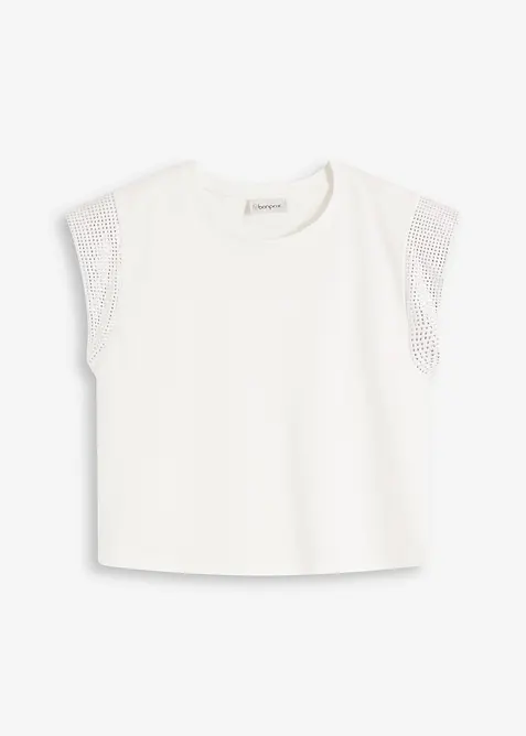 Shirt met schoudervullingen, bonprix