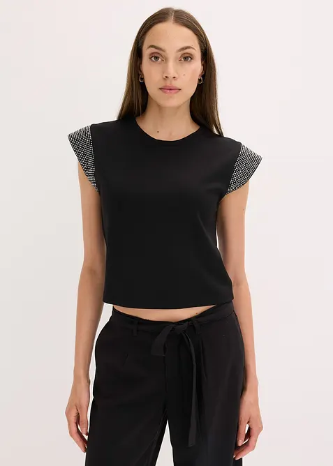 Shirt met schoudervullingen, bonprix