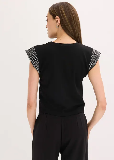 Shirt met schoudervullingen, bonprix