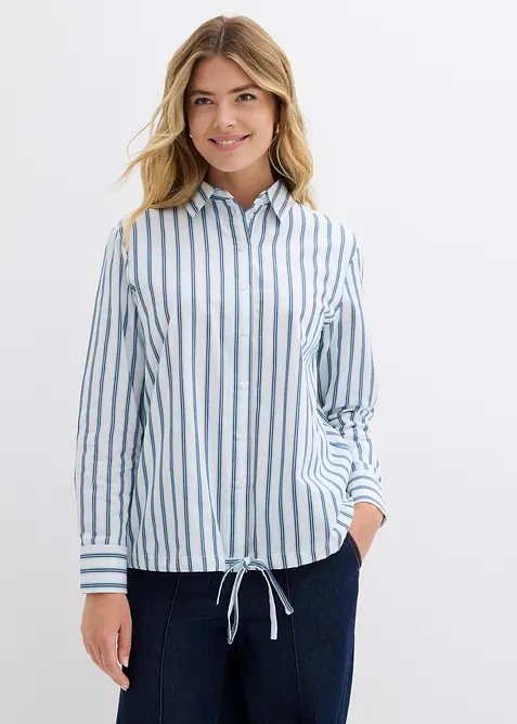 Oversized blouse van katoen, bonprix