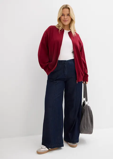 Sweatvest van puur biologisch katoen, bonprix