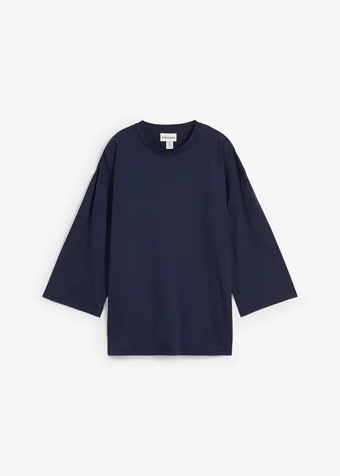 Shirt in een zijdemix, bonprix