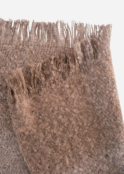 Plaid met franjes, bonprix