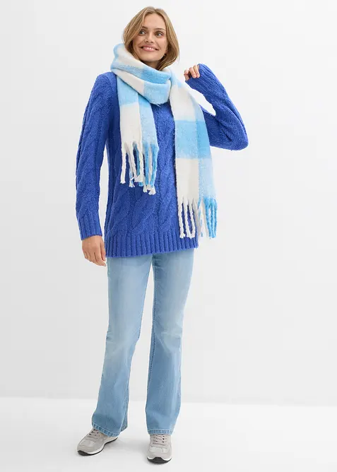 Trui met kabelpatroon, bonprix