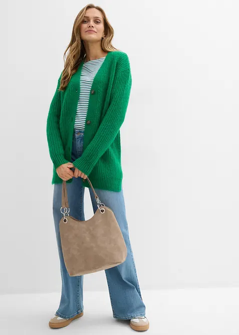 Grof gebreid vest in een zachte wolmix, bonprix