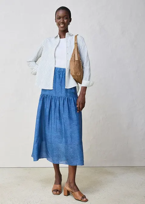 Maxirok met zijde, bonprix