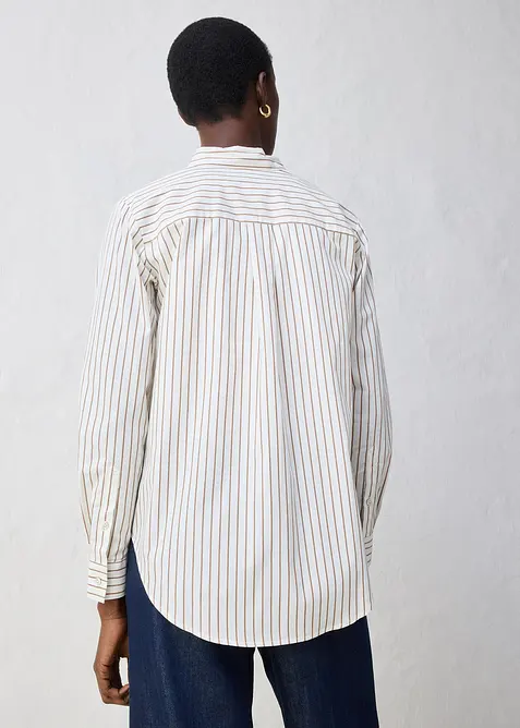 Overhemdblouse met zijde, bonprix