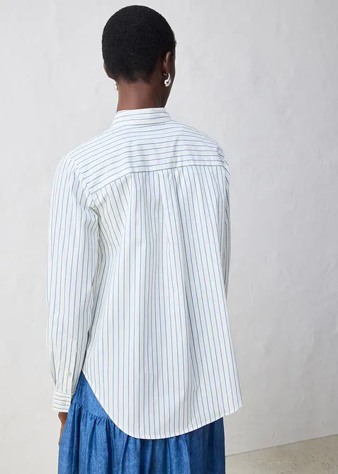 Overhemdblouse met zijde, bonprix