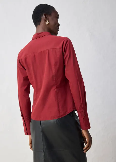 Overhemdblouse met zijde, bonprix