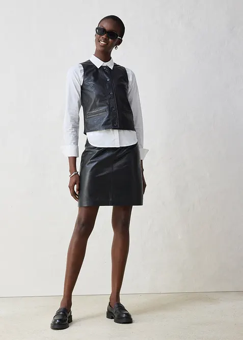 Bodywarmer van lamsnappa, bonprix