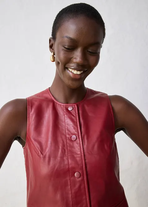 Bodywarmer van lamsnappa, bonprix