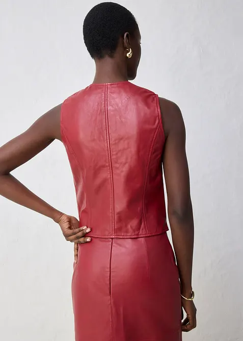 Bodywarmer van lamsnappa, bonprix