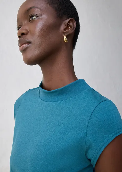 Shirt met zijde, bonprix