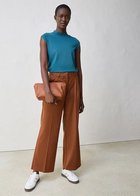 Shirt met zijde, bonprix