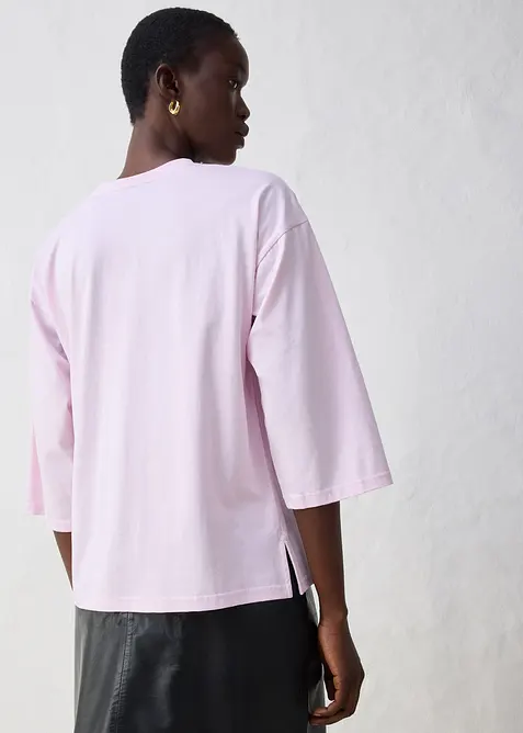 Shirt in een zijdemix, bonprix