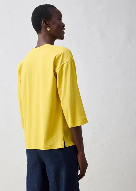 Shirt in een zijdemix, bonprix