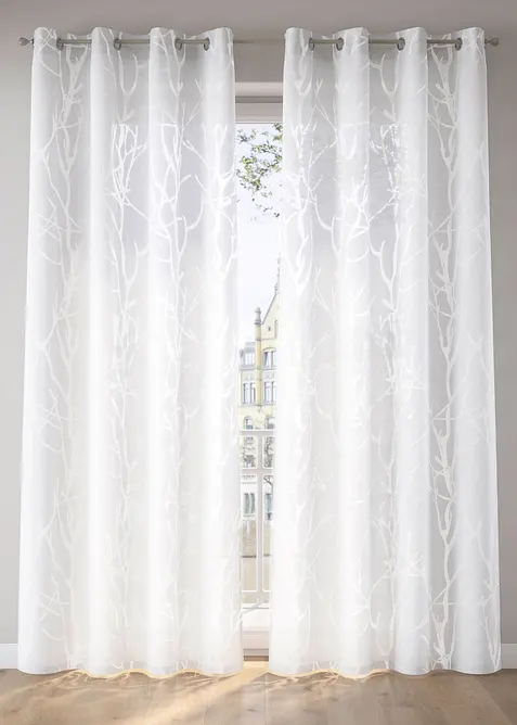 Transparant ausbrenner gordijn (1 stuk), bonprix