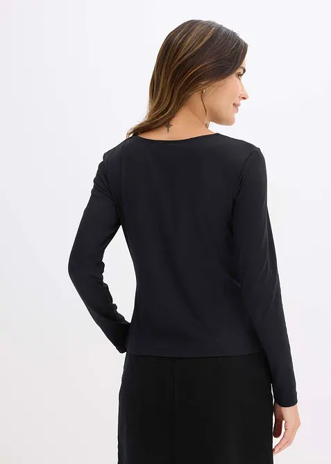 Longsleeve met een nauwsluitende pasvorm, bonprix