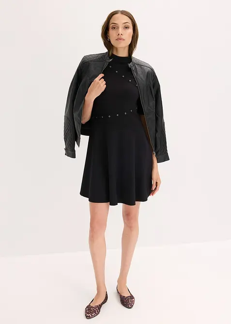 Mini jurk met studs, bonprix