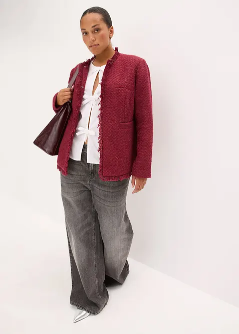 Bouclé jas, bonprix