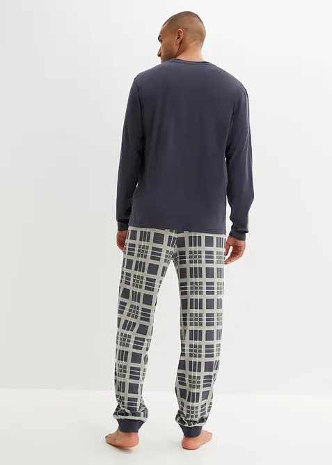 Pyjama van biologisch katoen met lange mouwen, bonprix