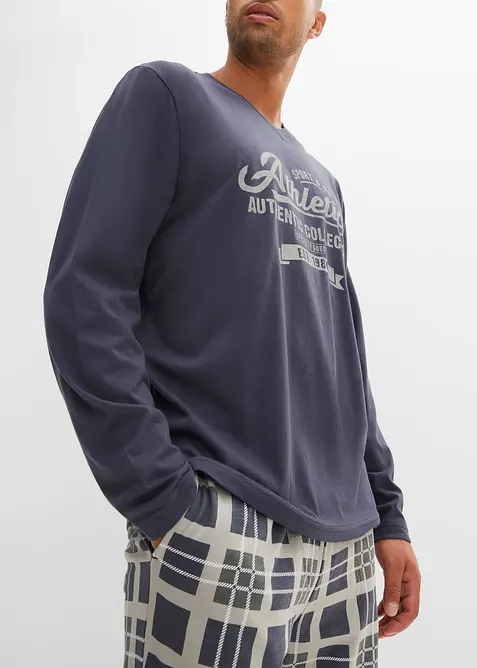 Pyjama van biologisch katoen met lange mouwen, bonprix