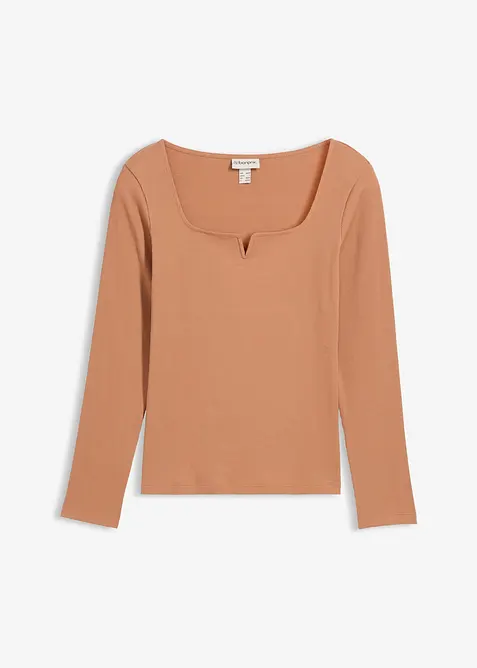 Geribd shirt van biologisch katoen, bonprix