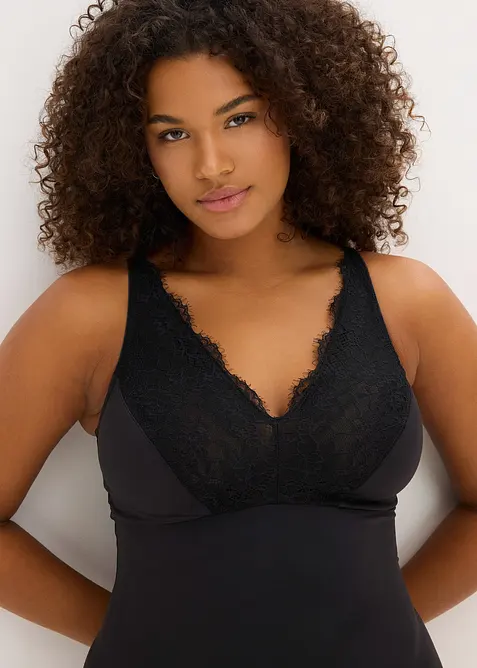 Medium corrigerende body met korte pijpen, bonprix