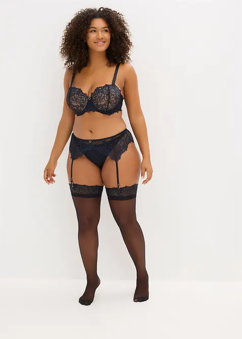 Jarretels van delicate eyelash-kant, bonprix