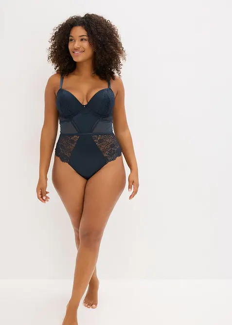 Stringbody met glanseffect, bonprix