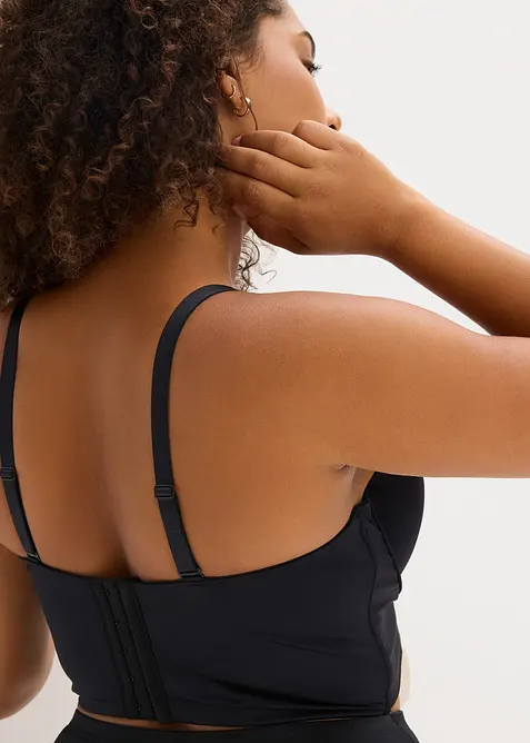 Voorgevormde bh top met glanseffect, bonprix