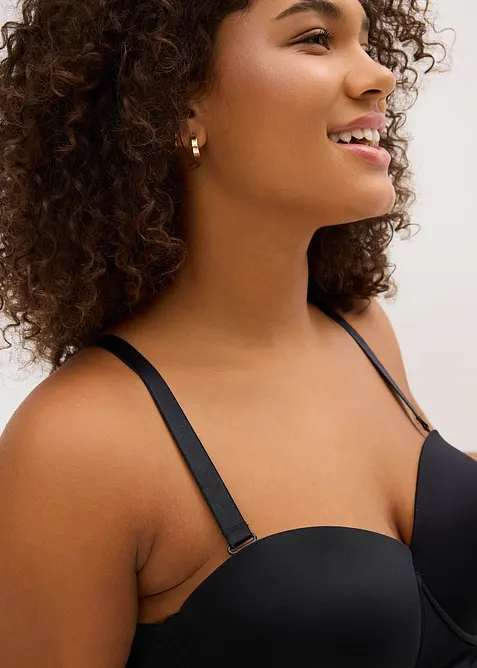 Voorgevormde bh top met glanseffect, bonprix