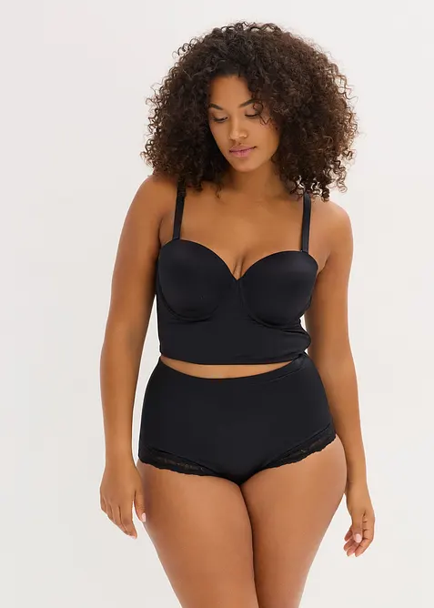 Voorgevormde bh top met glanseffect, bonprix