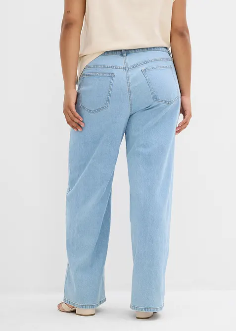 Wide leg jeans  mid waist, bonprix