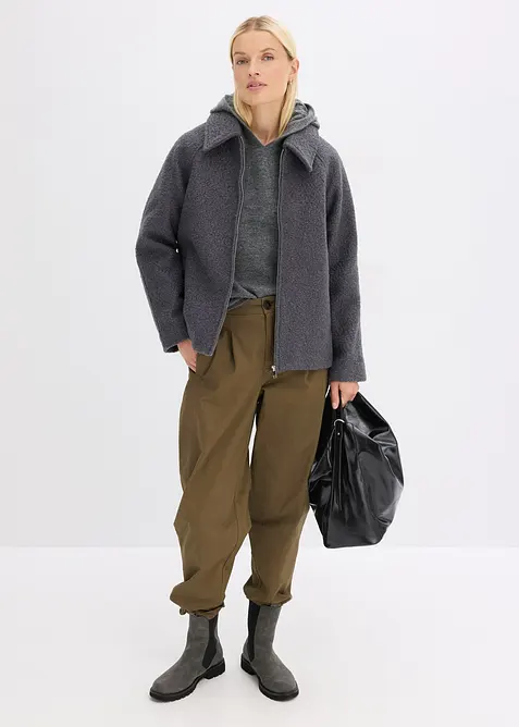 Bomber van zacht bouclé, bonprix